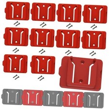 Battery Holder for Milwaukee 18 18V Battery No Battery Wall Mount 10Packs Red