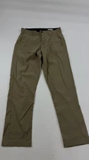 Volcom Pants Mens 32 Khaki Tan Chino Stretch Tech Zip Pocket Gusseted Travel