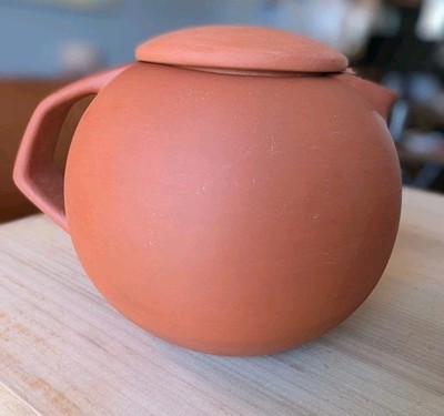 Bortner & Bortner Terracotta Teapot Scandinavian Modern Zen