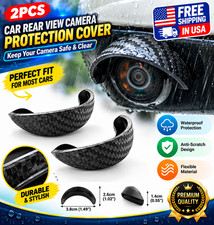4pcs Car Rear View Camera Rain Shields - Waterproof Protection Visor Cover