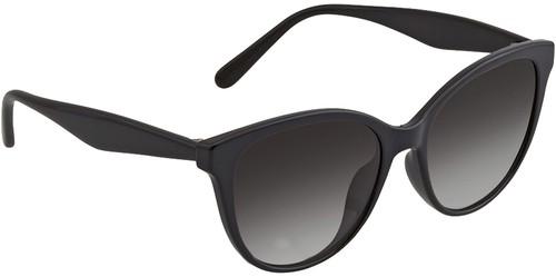 Salvatore Ferragamo Women's Black Cat Eye Sunglasses SF1073S001 Italy - Afbeelding 1 van 4