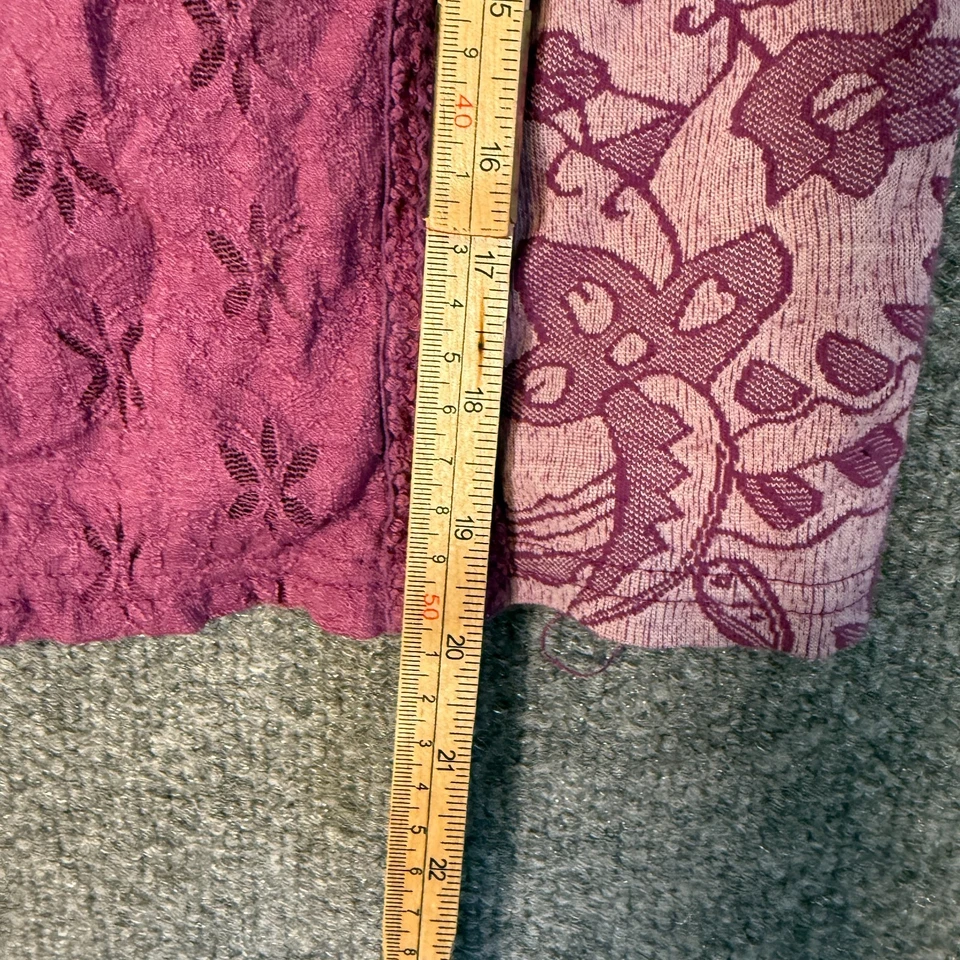 Camiseta regata Y2K Free People feminina pequena roxa babydoll renda fada cropped - Imagem 3 de 4