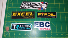 X5 Small Misc Racing Sticker Old Stock Original Lot