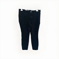 Pilcro Anthropologie Corduroy High-Rise Skinny Pants Womens 30 Black Stretch