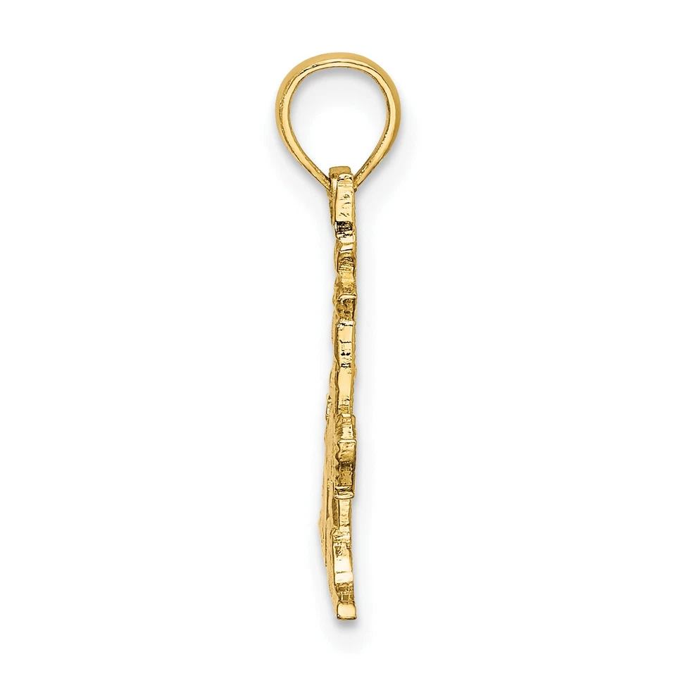 14k Southern Lighthouse with Palm Tree and Flag Charm D1352 - Image 2 of 4