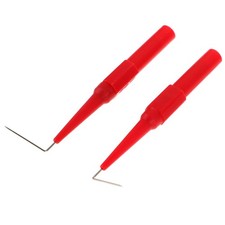 2Pcs Durable Reusable Multimeter Test Probes Kit with Red Metal Needle