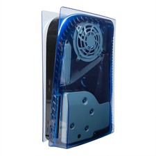 Geekria Transparent Cover Plates Compatible with PS5 Console Disc Edition