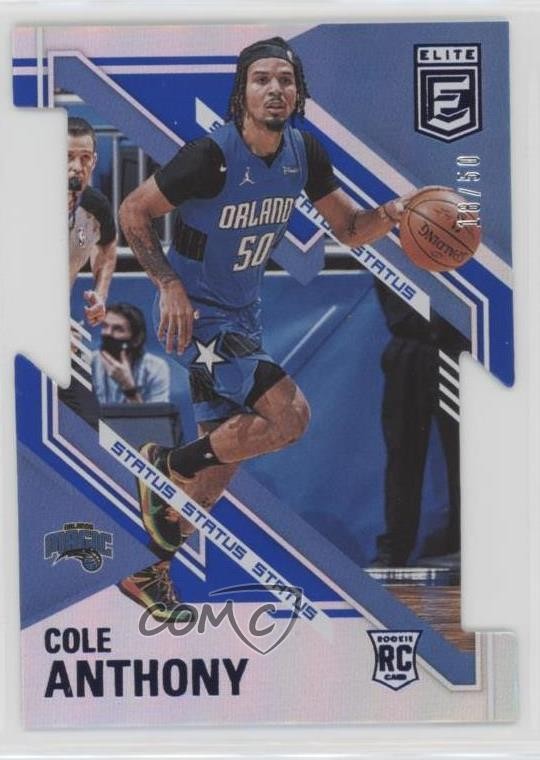 2020-21 Donruss Elite Rookies Status 18/50 Cole Anthony #147 hn8