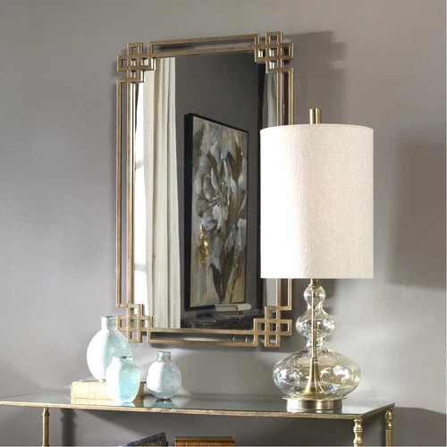 Uttermost 12930 Devoll 37 X 23 inch Antique Gold Wall Mirror - Picture 2 of 3