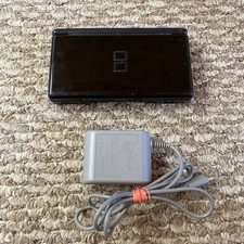 Nintendo DS Lite Onyx Glossy Black Handheld System Tested Working