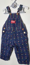 Vintage Oshkosh Bgosh Overalls Embroidered Cars Stoplights 100 Cotton 3-6months