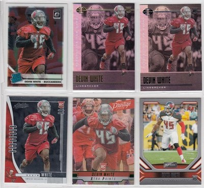 6 * DEVIN WHITE * 2019 OPTIC ILLUSIONS ABSOLUTE PRESTIGE GREEN PLAYBOOK RC 