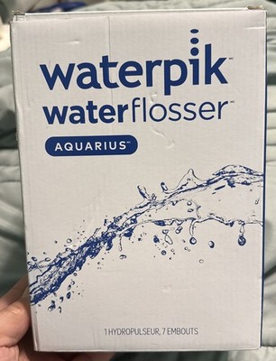 Waterpik Aquarius Water Flosser 660c Series  7 Tips White for Teeth Cleaning New