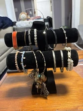 Lot of 14 Contemporary Jewelry Bracelets Mixed Sizes and Styles