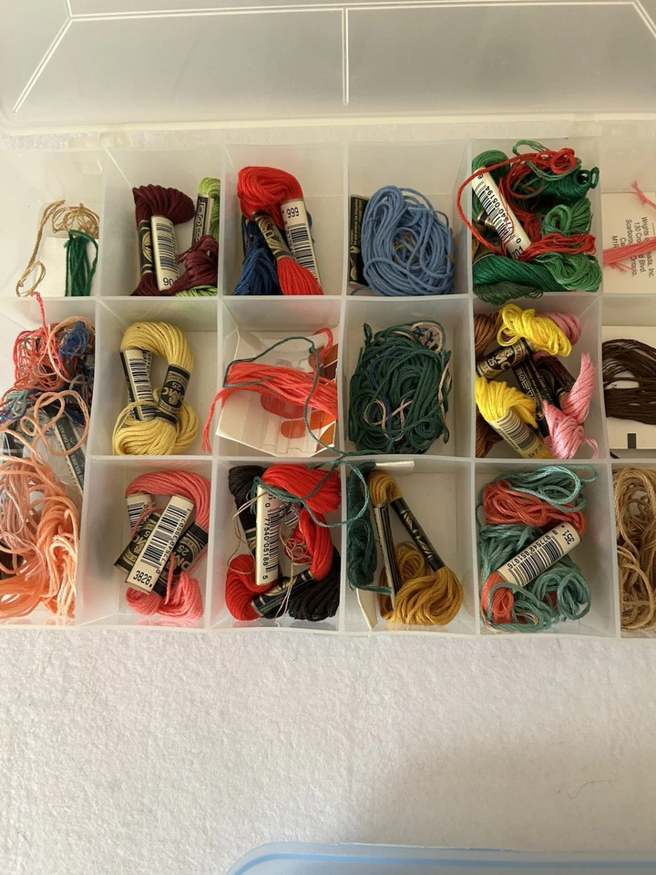 Lot of Embroidery Floss Cross Stitch DMC Thread & Organizers 150 Pc - Image 4 of 4