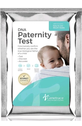 DNA Paternity Test At-Home Collection Kit Genetrace Sealed Exp 08/27