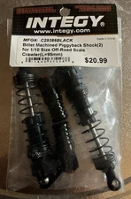 C29386BLACK Integy Piggyback Shock(2) for 1/10 Size (L=95mm) TWO PACKS