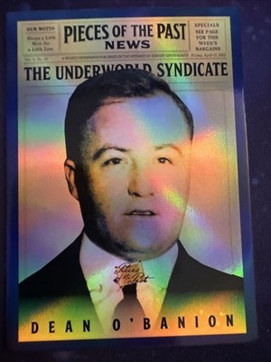 Dean O Banion 2025 PIECES OF THE PAST BLUE The Roaring 20's card # d 14/50 I-18