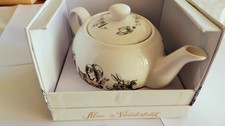 Image of BOXED VICTORIA & ALBERT ALICE IN WONDERLAND FINE CHINA MINI TEAPOT