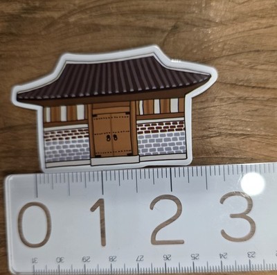 South Korea Decal South Korea Decal Korean Sticker Korean Temple Decal