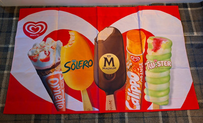 Wände Eis groß rechteckig Werbung Flagge Banner Twister Cornetto Solero