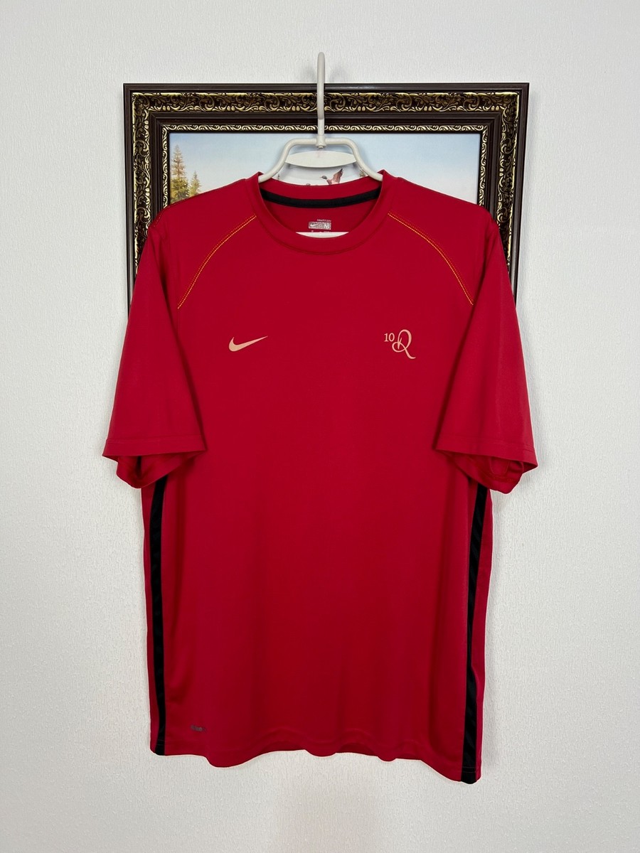 Vintage Nike R10 Ronaldinho Football Train Shirt Soccer Red Jersey