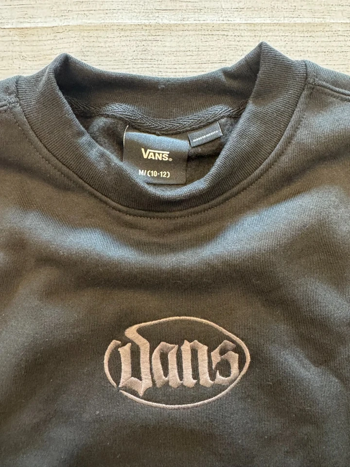 Vans Sweatshirt Kids Youth Boys M 10-12 New Mixed Lot Crew Black Skate Pullover - Image 2 of 4