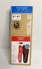 SOLE The Original Custom Footbed Active Wide Medium Insoles M6 W8