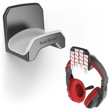 2 Pack Gaming Headset Holder Hangers Wall Desk PC Mount Hook Bracket Black