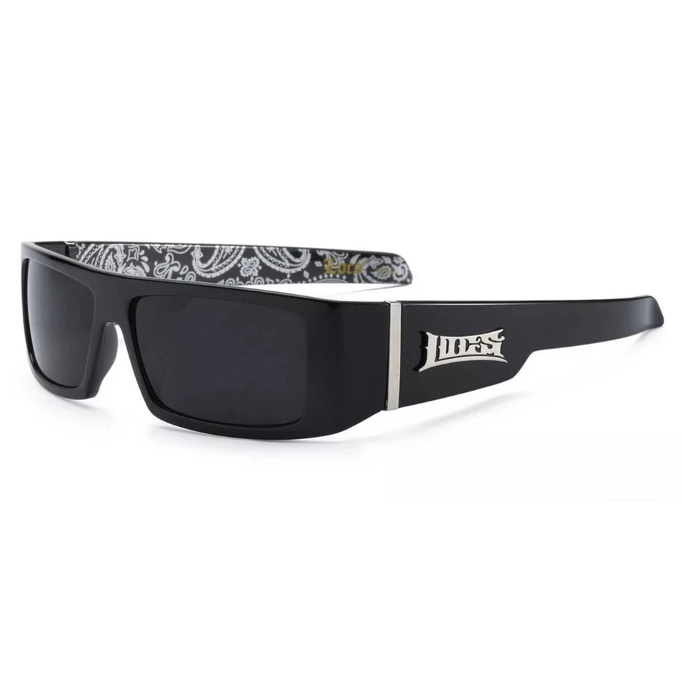 Men's Locs Sunglasses Black Frame Category 3 Dark Lens Sunglasses - Image 2 of 4