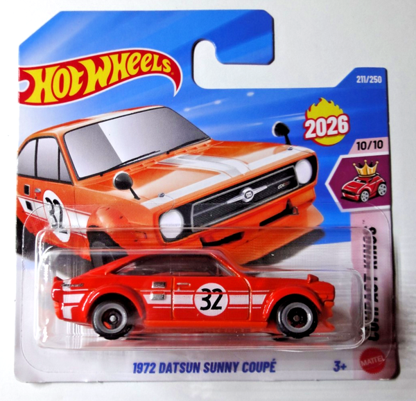 Hot Wheels - Datsun Sunny Coupe - 1:64 - Compact Kings 2026 - JJH66 - NEU-image