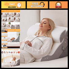 Post-Surgery Wedge Pillow Set - Adjustable Bed Wedge for Comfort  Support