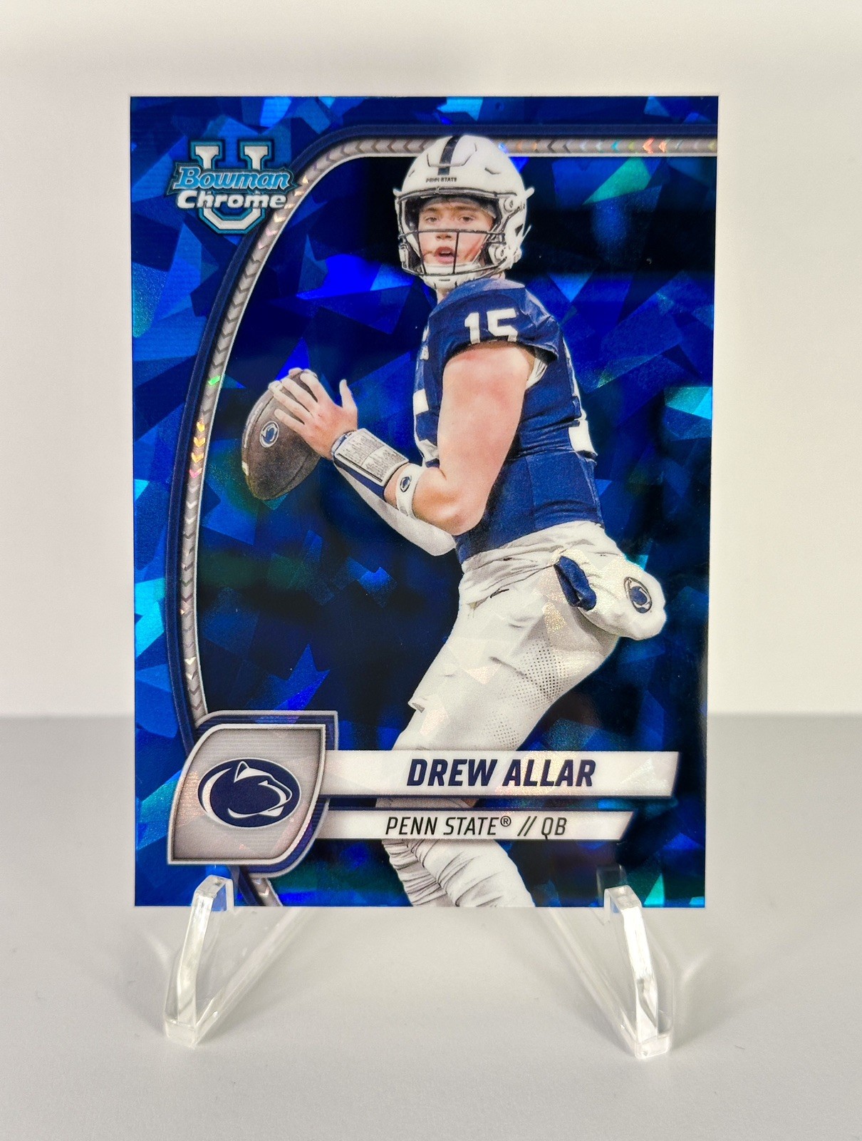 2024 Bowman U Chrome Sapphire Blue #4 Drew Allar Penn State Nittany Lions