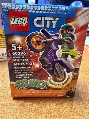 LEGO City 60296 Stuntz Wheelie Stunt Bike NEW