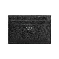 Celine Card Holder in Grained Calfskin Black 10N763GTH-38SI Authentic Genuine