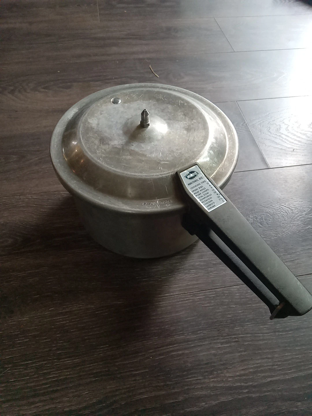 Vintage Mirro-Matic 6 Qt Aluminum Pressure Cooker Manitowoc Wis USA