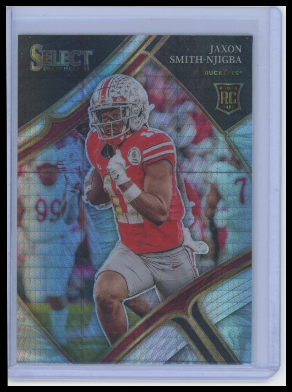 2023 Panini Select Draft Picks #107 Jaxon Smith-Njigba White Lazer Prizm