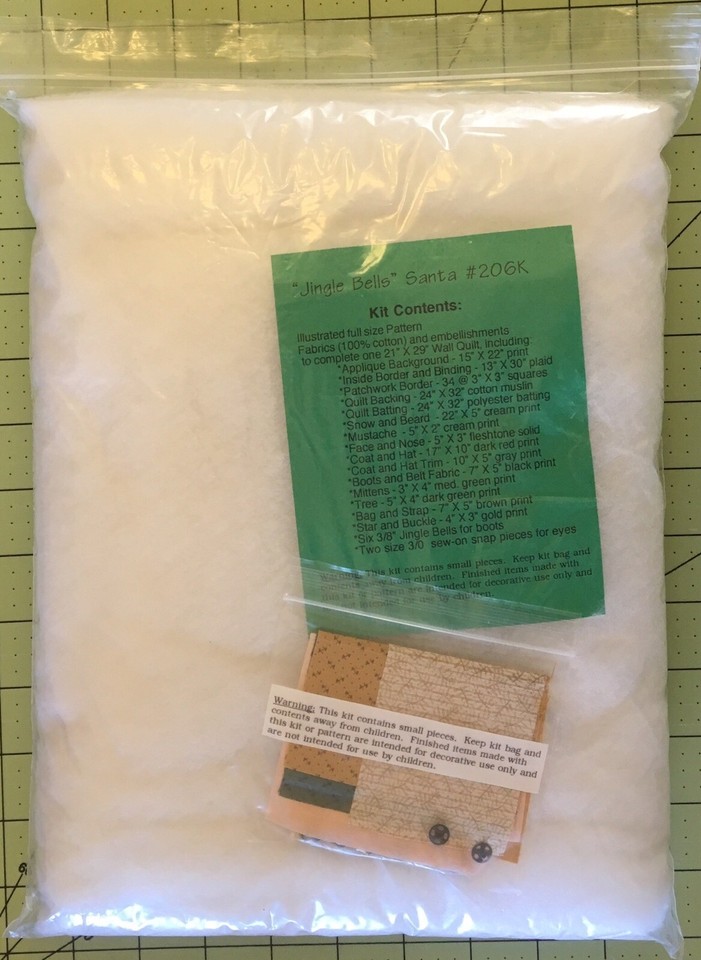 "JINGLE BELLS SANTA" WALL QUILT KIT JMI PATTERN & SUPPLIES Fun