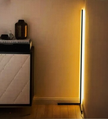 RGB LED Corner Floor Lamp 16M Colors, 64 Effects, Adjustable Brightness & Warm