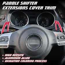 For Vw Jetta Beetle Cc Red Add-on Shift Paddle Extension Cover Trim Accessories For Vw Jetta Beetle Cc Red Add-on Shift Paddle Extension Cover Trim Accessories