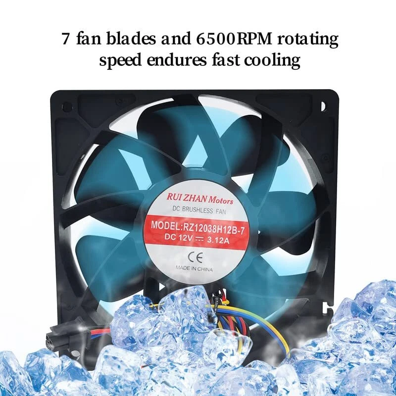 10Pcs X 7000 RPM Cooling Fans Bitmain Antminer S19 L7 L3+ S17 S19j T19 BTC Miner - Image 4 of 4