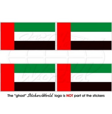 United Arab Emirates Flag UNITED ARAB EMIRATES Flag Sticker 50mm x4