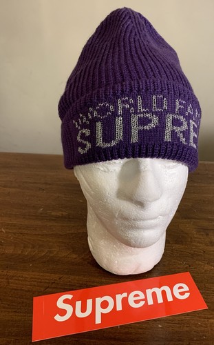 SUPREME WORLD FAMOUS BEANIE DARK PURPLE 