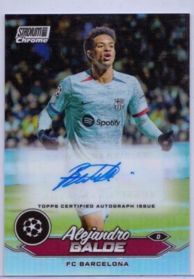 2023-24 Stadium Club UEFA Autograph #CA-AB Alejandro Balde - FC Barcelona