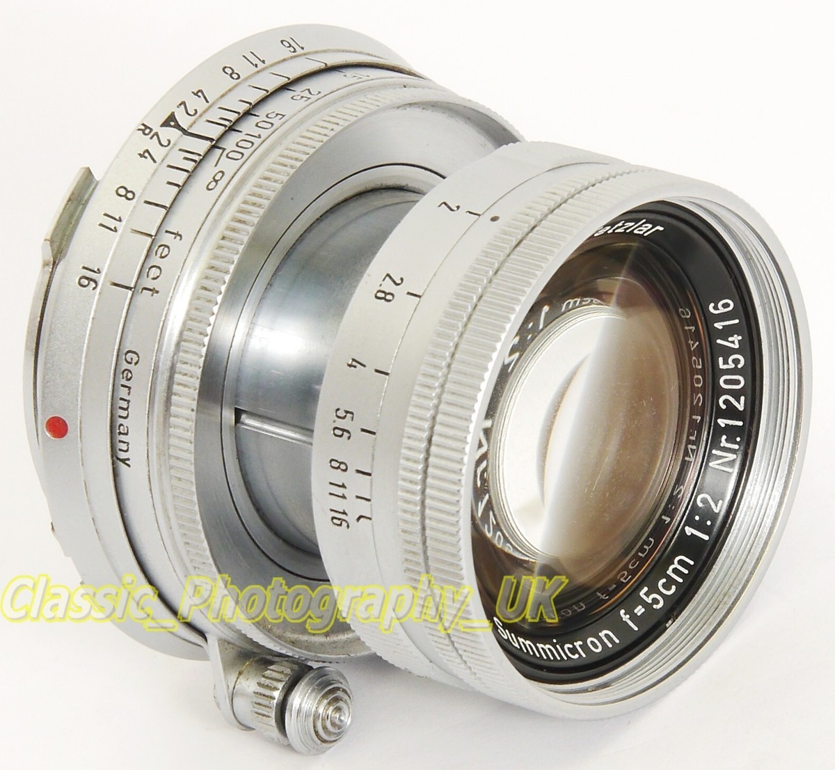 ライカErnst Leitz Summicron f=5cm 1:2 レンズ