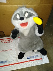 Meeko Racoon Disney Pocahontas Plush Stuffed Animal Toy Doll 12