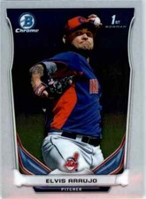2014 Bowman Chrome #BCP83 Elvis Araujo Cleveland Indians Baseball Card