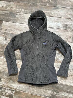 Patagonia Women’s Size XS R3 Regulator Gray Polartec Fleece Hoodie Jacket  Hooded