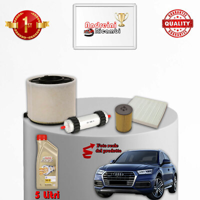 KIT SERVICE 4 FILTER UND ÖL AUDI Q5 FY 2.0 D 150KW 204PS AB 2019