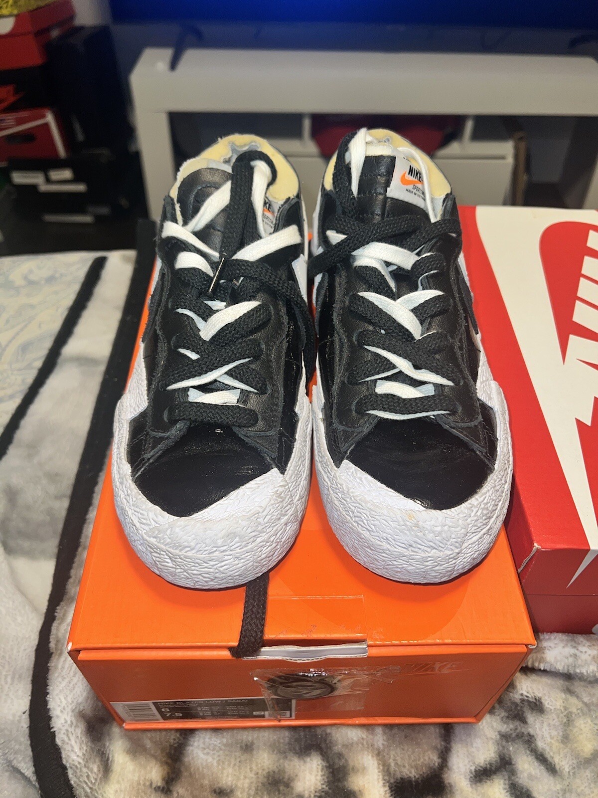 SACAI X NIKE Taglia 6 Nike Blazer Low x Sacai nero lucido 2022